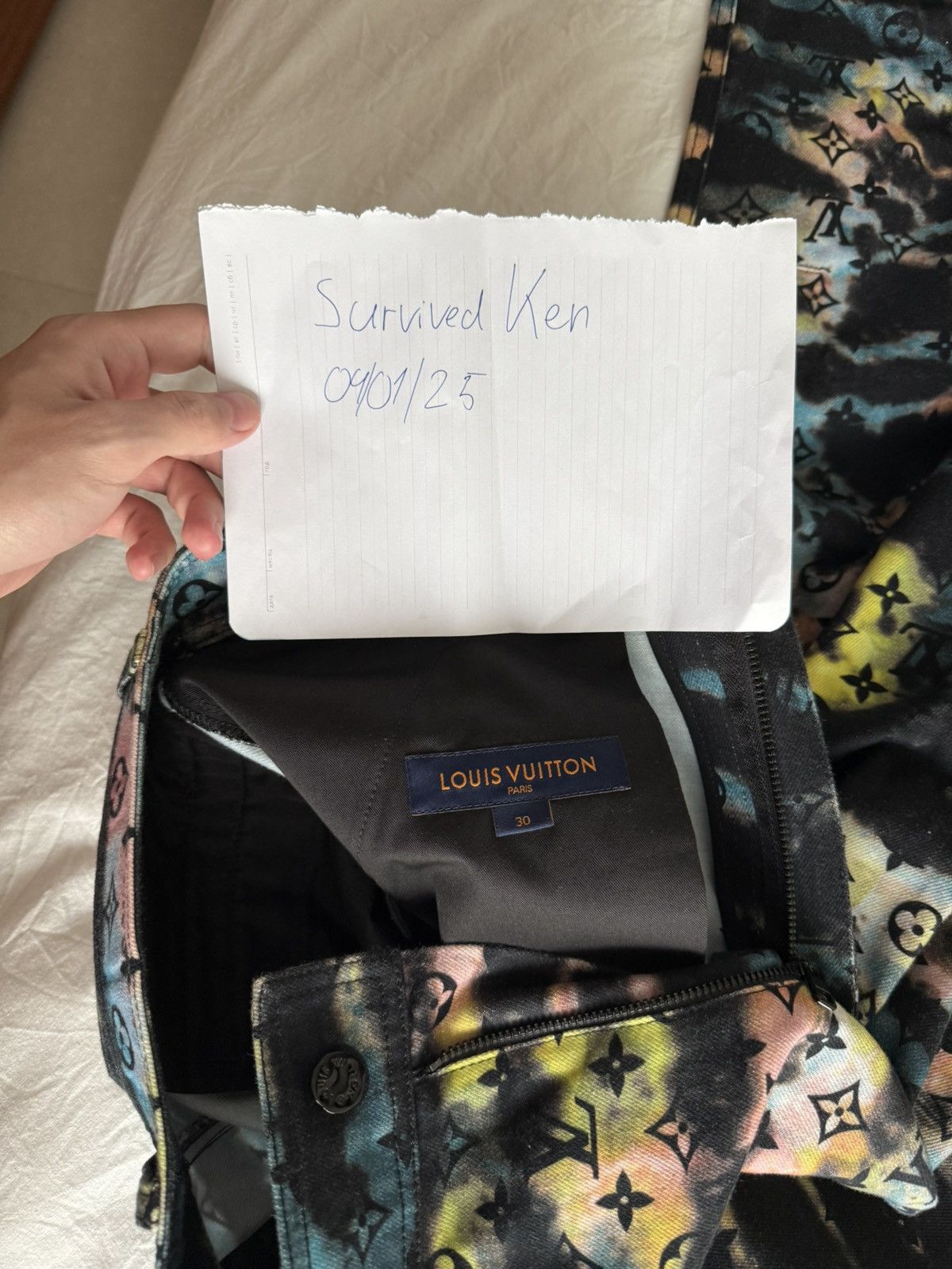 Louis Vuitton LV Multicolor Monogram Camo Cargo Pants