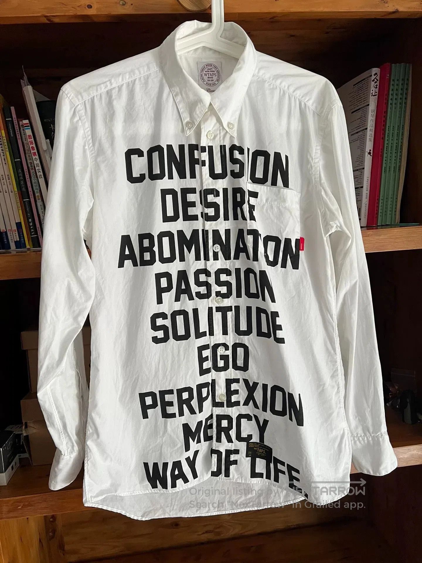 Wtaps WTAPS 15AW White Letter Shirt. Size US S / EU 44-46 / 1 - 2 Thumbnail