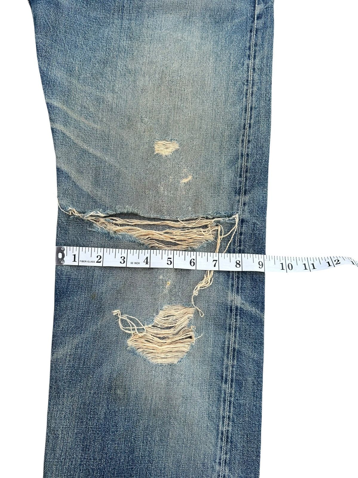 Kapital Thrashed Vintage Evisu Selvedge Denim Jeans Size US 28 / EU 44 - 23 Thumbnail