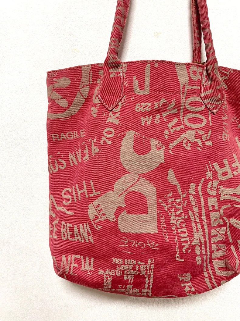 Vivienne Westwood Vivienne Westwood size os English letter printed tote bag Size ONE SIZE - 8 Thumbnail