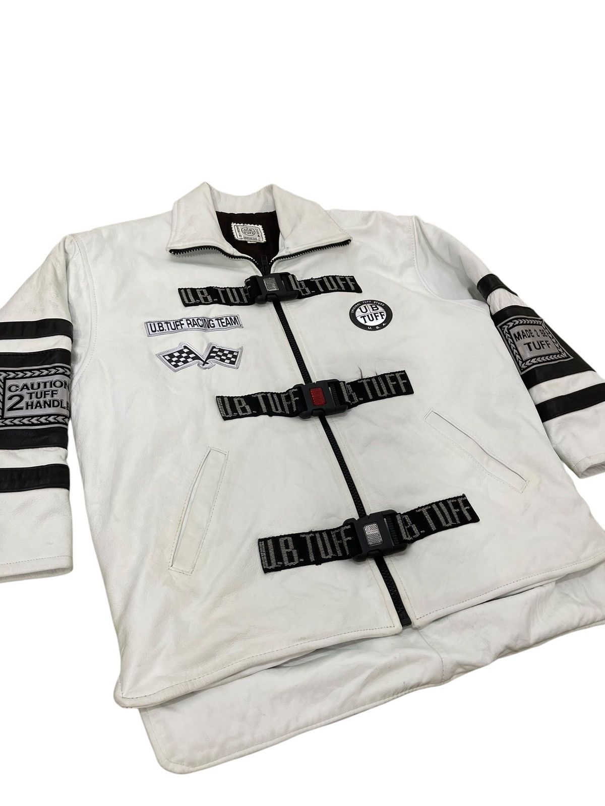 Rap Tees Rare Vtg 90s y2k UB Tuff Leather Jacket Hip Hop 6🟩5 Size US M / EU 48-50 / 2 - 7 Thumbnail