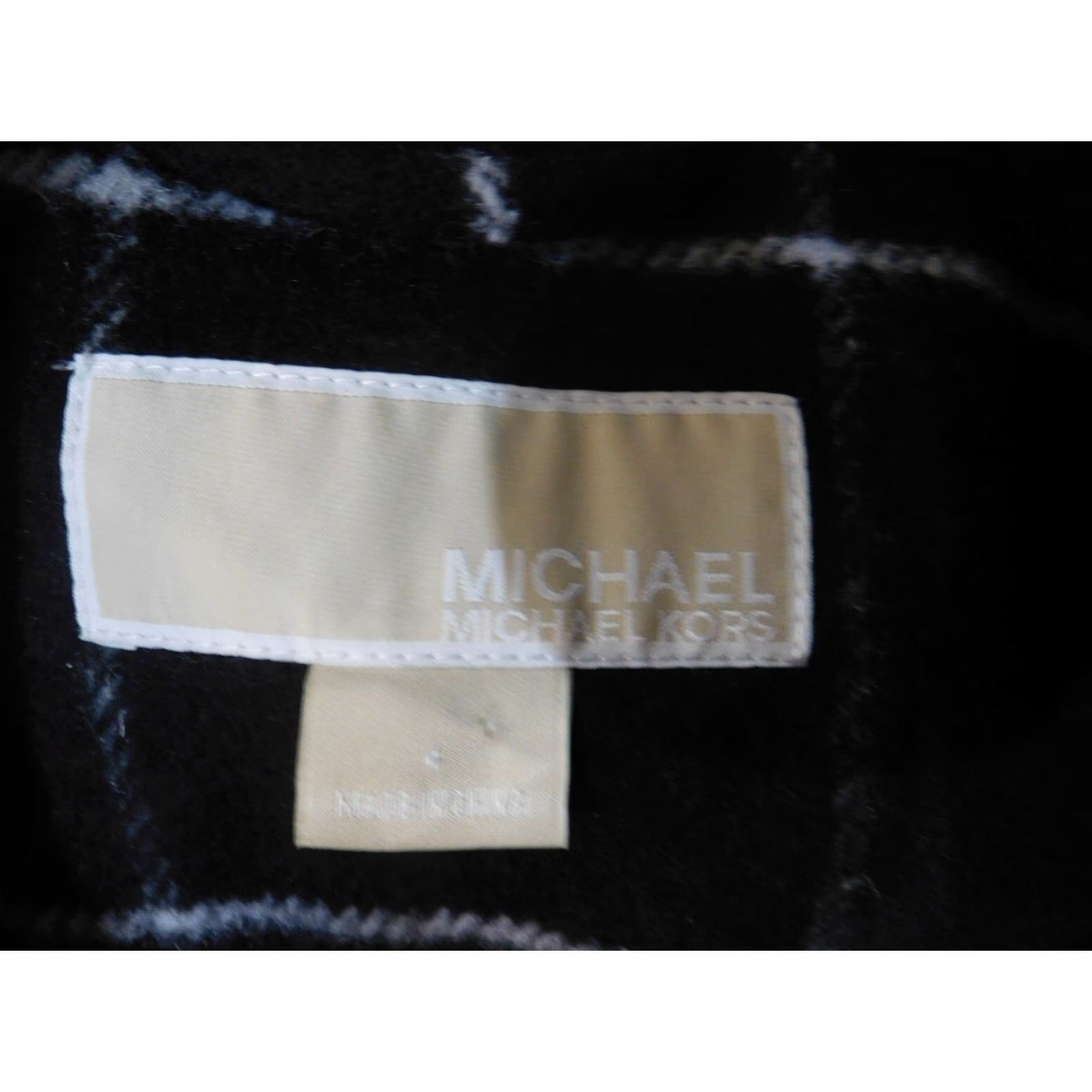 Michael Kors Michael Kors Jacket Women Pea Coat Plaid Wool Black Lining Polyester Toggle Mid-Length Size 4 Regular Chenille? Size S / US 4 / IT 40 - 5 Thumbnail