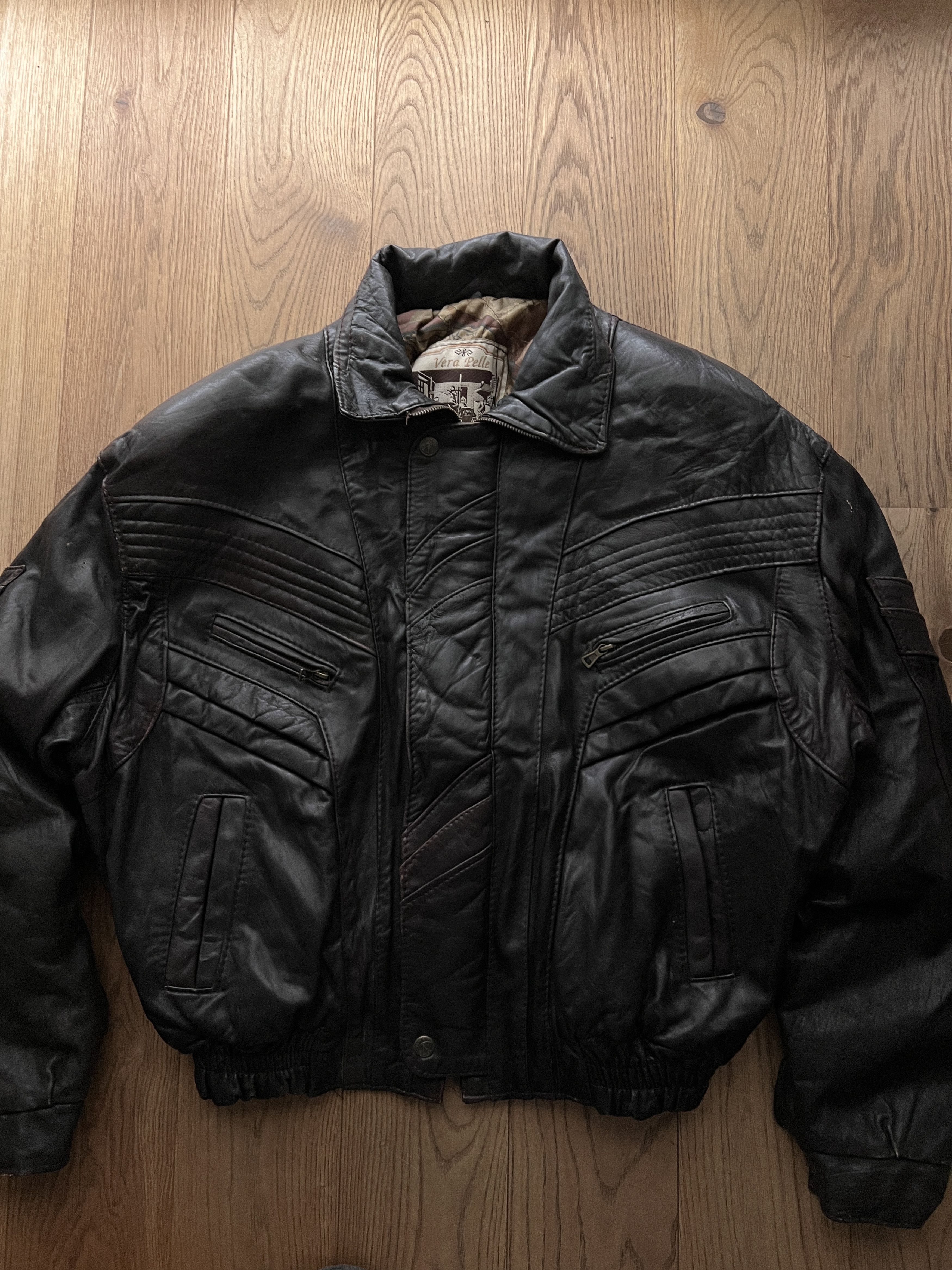 If Six Was Nine Rick Owens Type VTG 00s Yohji Yamamoto Style Leather Jacket Size US XL / EU 56 / 4 - 10 Thumbnail