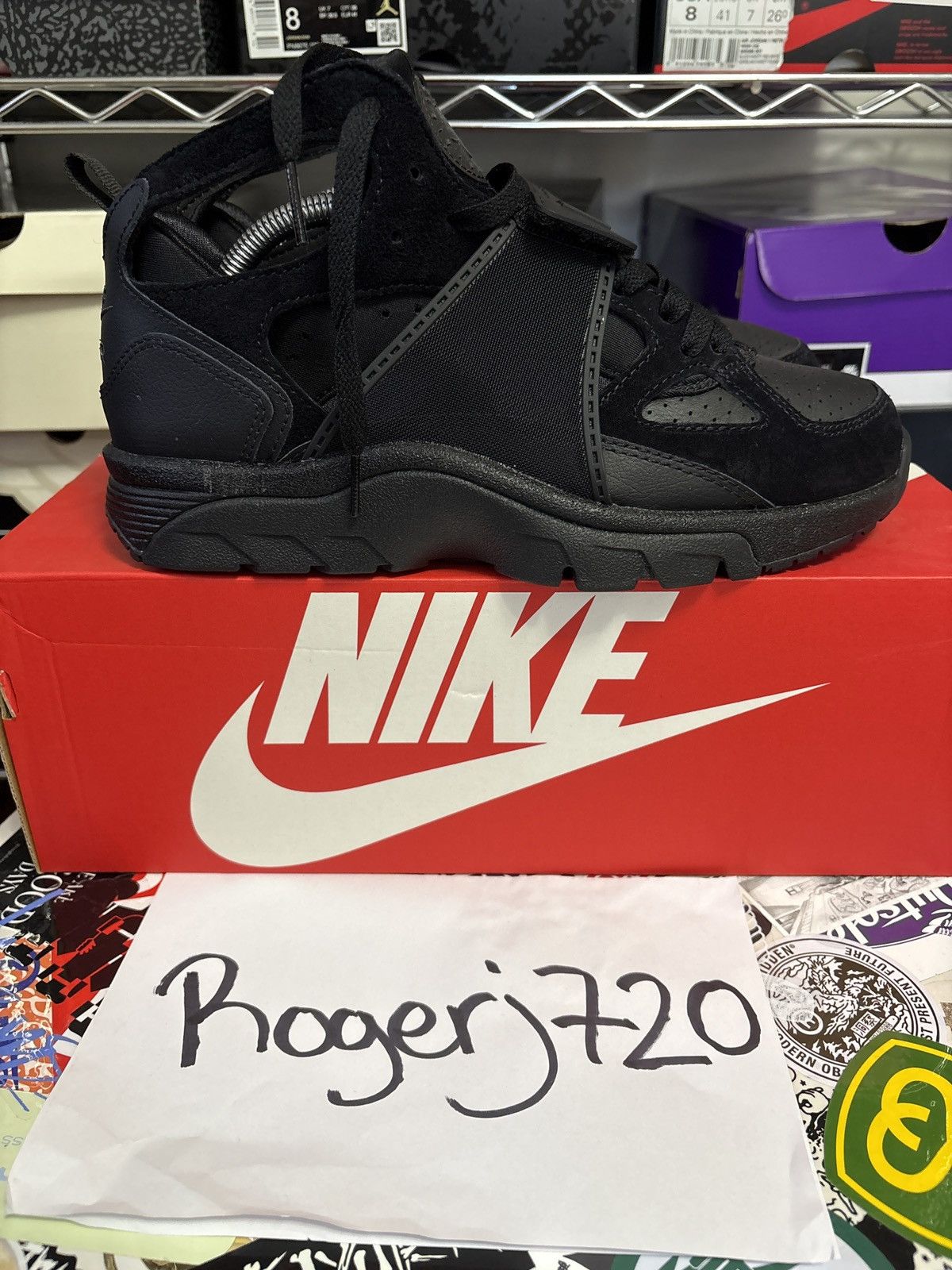 Nike Triple Black Nike Air Huarache Trainer Size US 8 / EU 41 - 3 Thumbnail