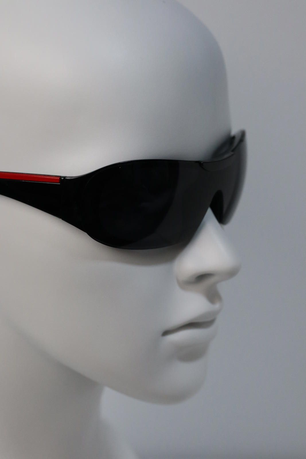 Other Y2k Avant Garde Futuristic Black Sunglasses Unisex OS Size ONE SIZE - 7 Thumbnail