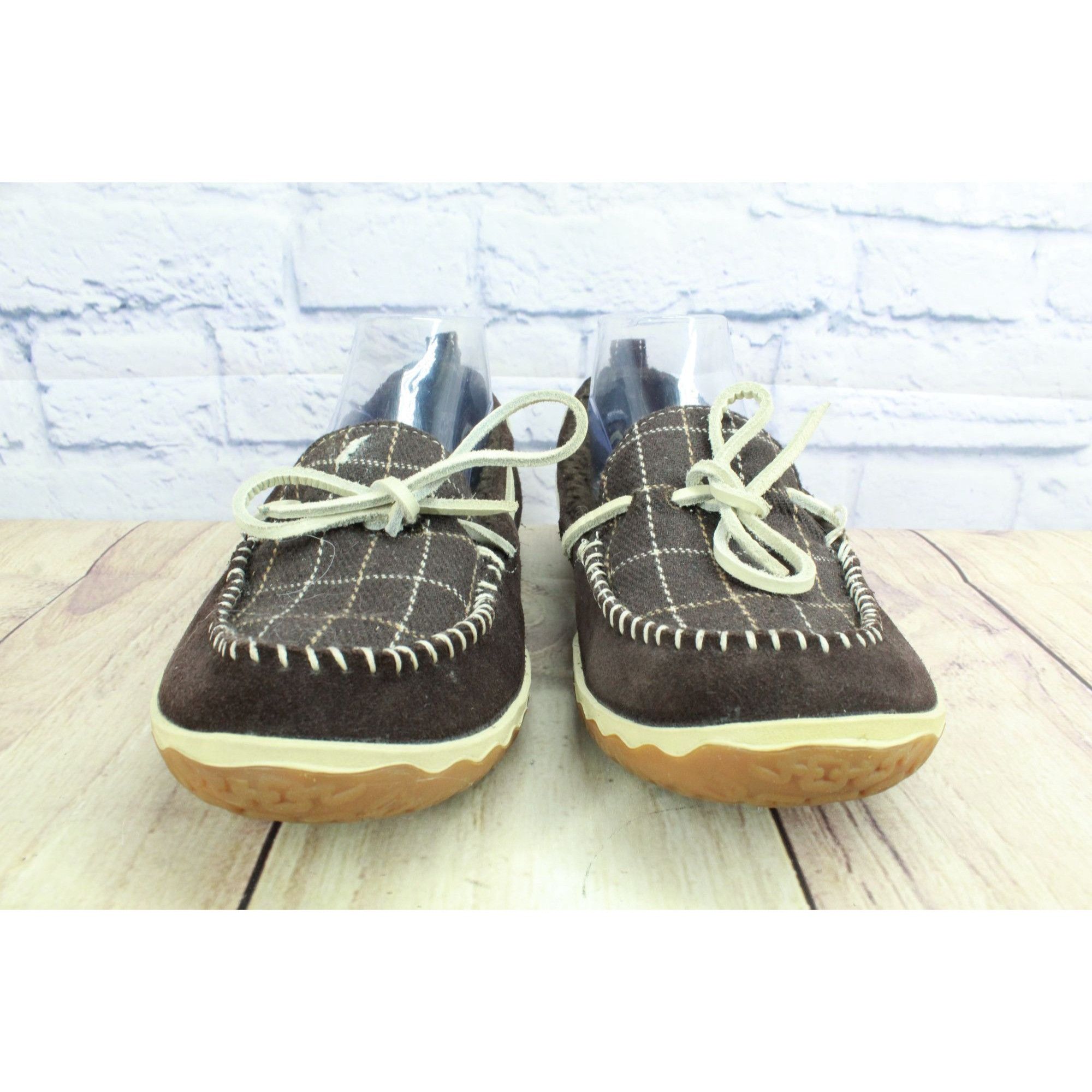 L.L. Bean LL Bean Women's Plaid-Lined Moccasin Slippers Size US 9 / IT 39 - 4 Thumbnail