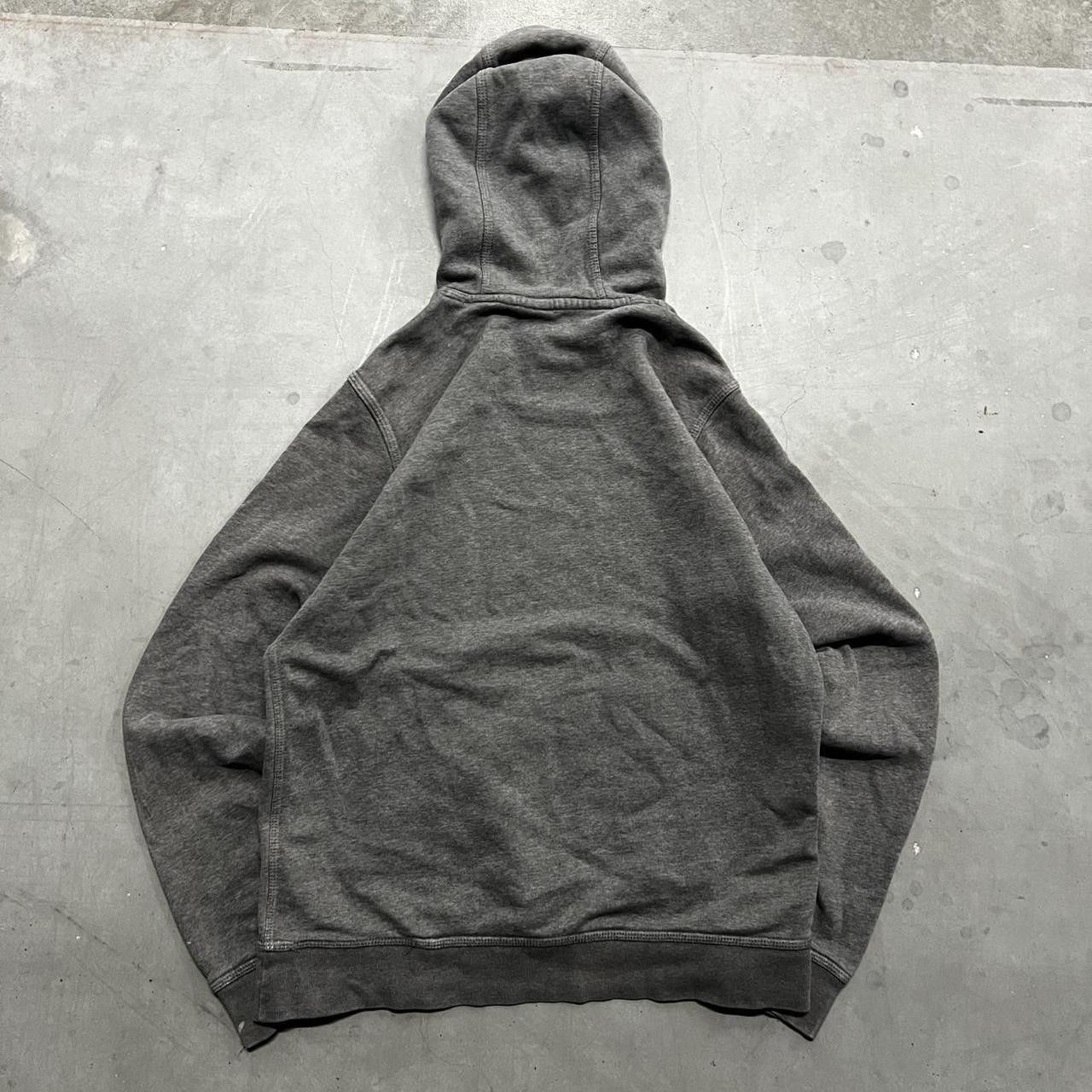 Nike Crazy Vintage Y2K/2000s Nike Blue tag Embroidered Swoosh Grey Hoodie! Size US M / EU 48-50 / 2 - 3 Thumbnail