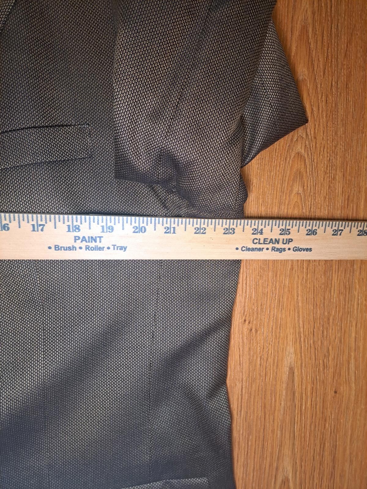 Hart Schaffner Marx Hart Schaffner Marx Sport Coat Mens 46L Gold Birdseye Wool Size 46L - 11 Thumbnail