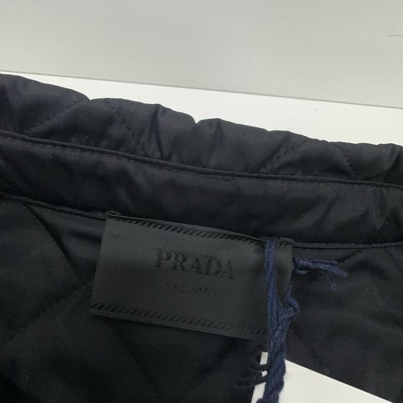 Prada Black Logo Quilted Jacket for Men