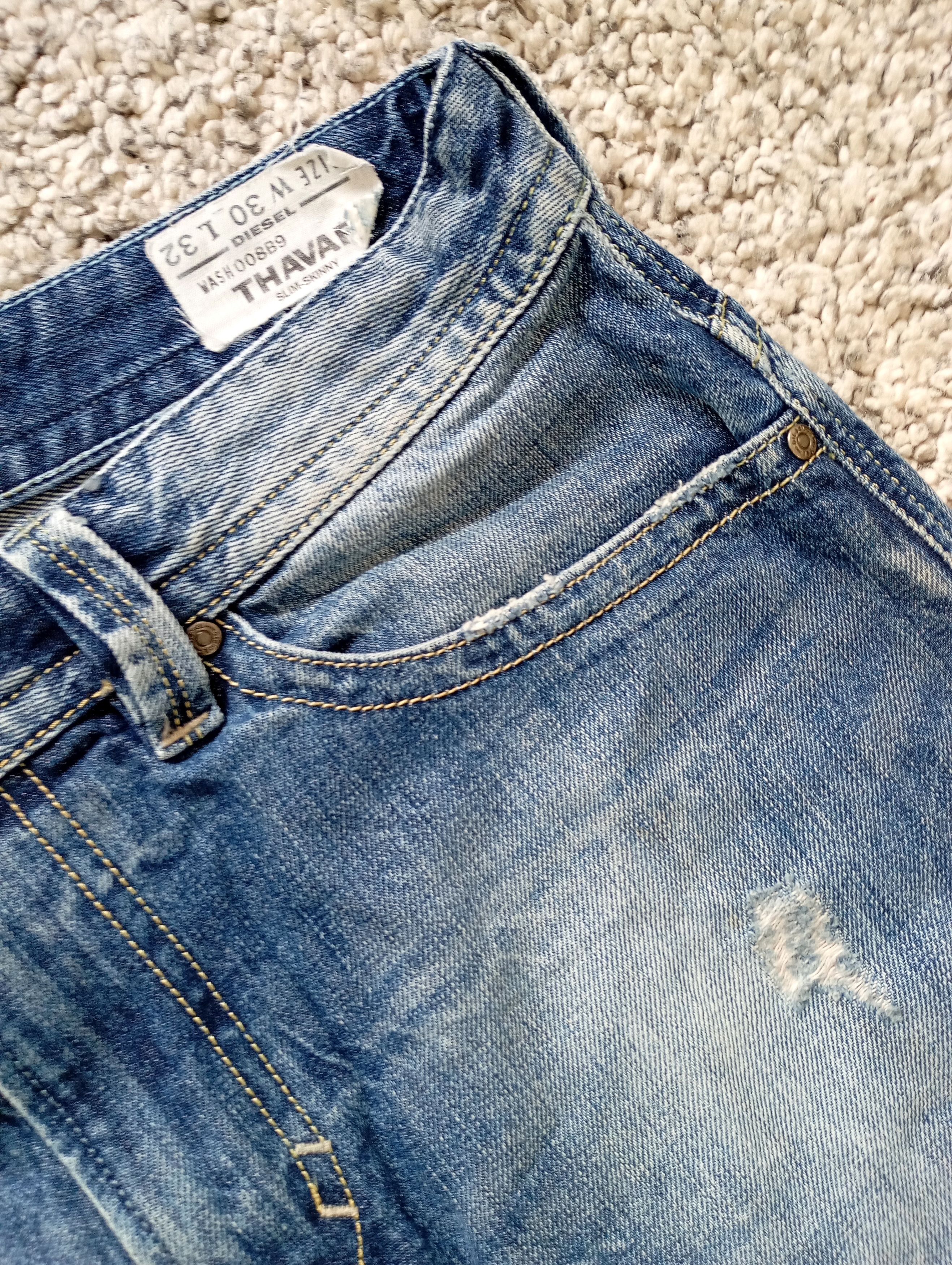 Diesel × Vintage Diesel Thavar Mens Denim Pants Jeans Size US 30 / EU 46 - 9 Thumbnail