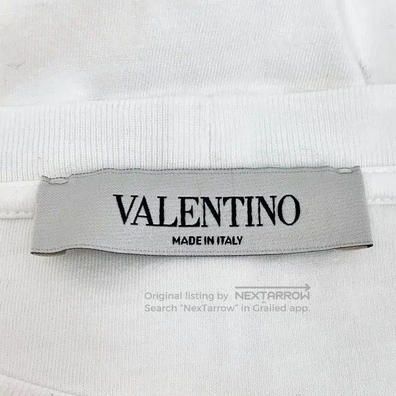 Valentino Valentino Men's White Cotton T-Shirt with Logo . Size US XS / EU 42 / 0 - 6 Thumbnail