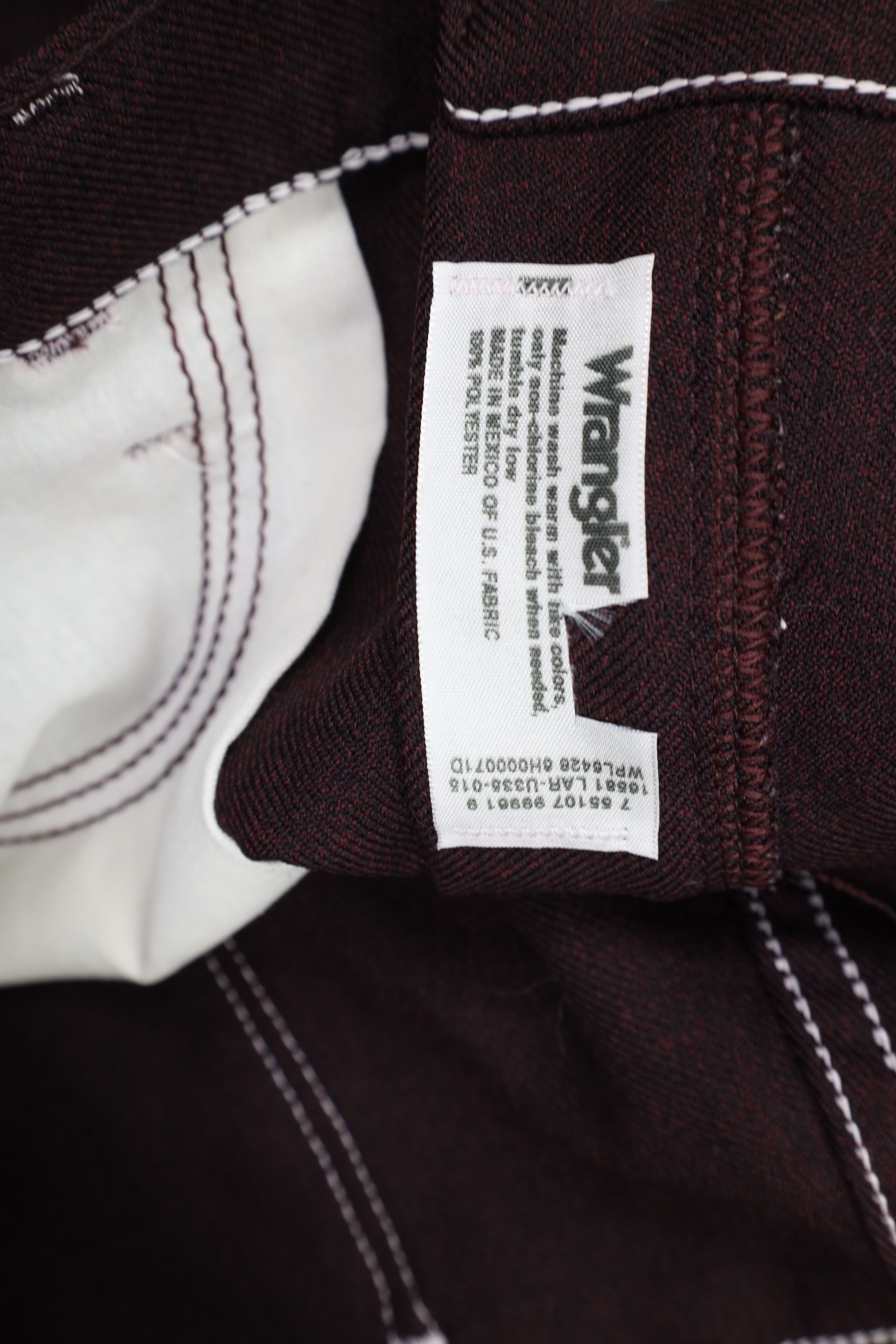 Vintage × Wrangler Vintage 90s Wrangler Wide Leg Bootcut Chino Pants Red Size US 36 / EU 52 - 7 Thumbnail