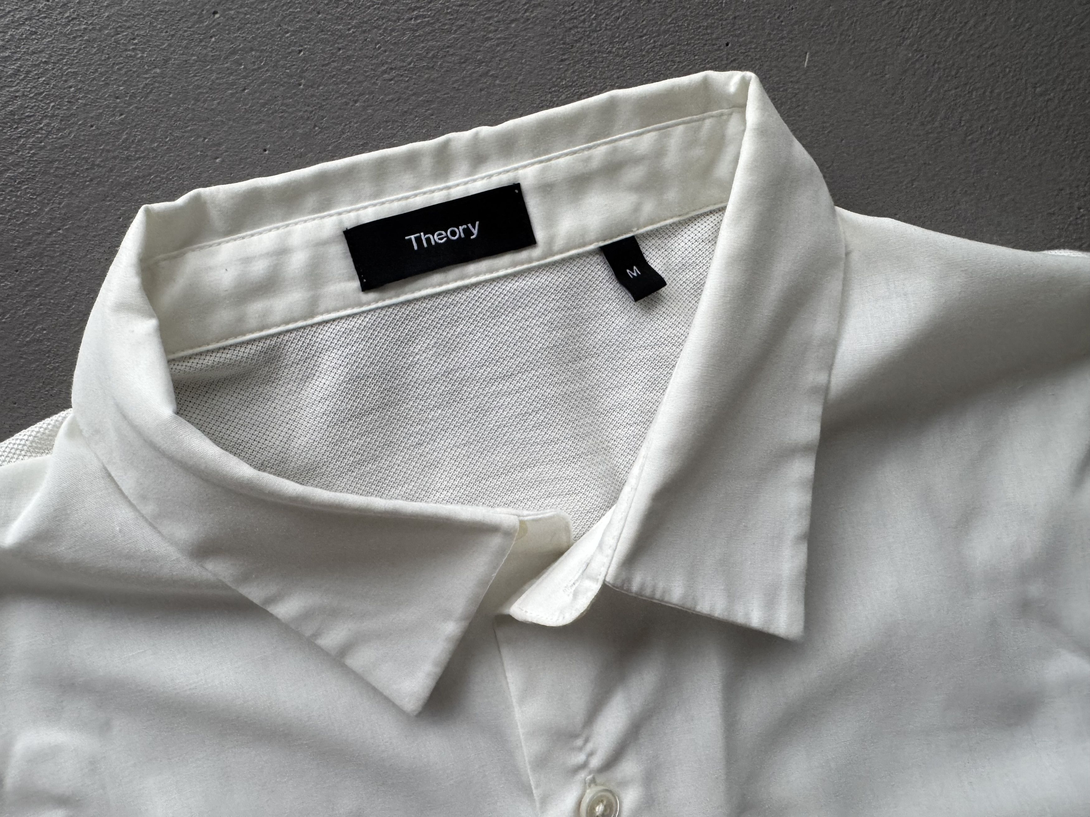 Theory Theory Hybrid Shirt: Front - Cotton-Poplin, Back - Piqué Size US M / EU 48-50 / 2 - 3 Thumbnail