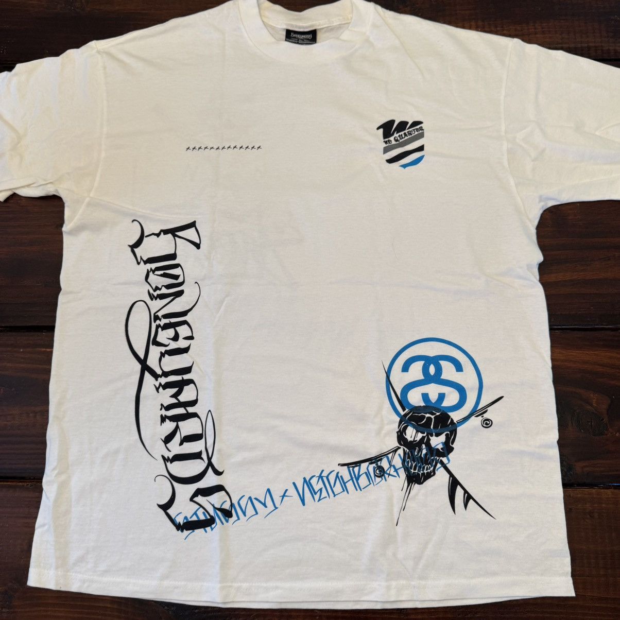 Neighborhood × Stussy Vintage Stussy x Neighborhood Boneyards Tee Shirt Size US XL / EU 56 / 4 - 2 Thumbnail
