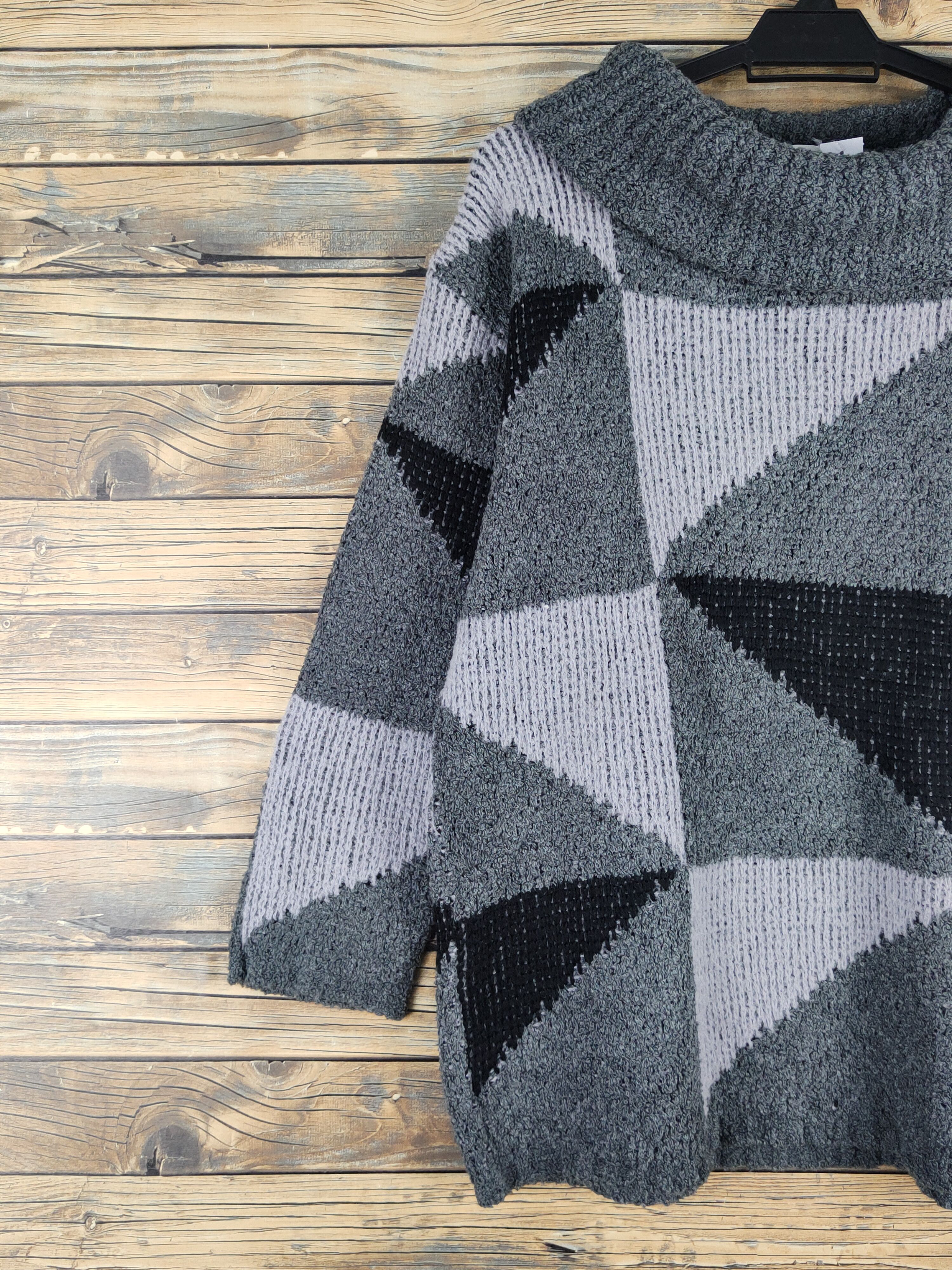 Homespun Knitwear Epris Claire Dark Gray Knitwear Sweatshirts #W1349 Size M / US 6-8 / IT 42-44 - 3 Thumbnail