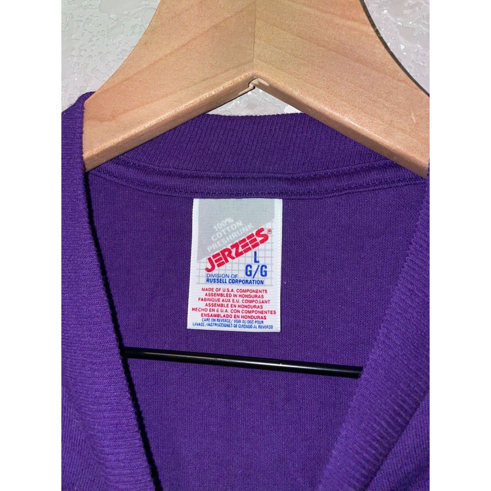 Jerzees Vintage Virginia Shirt Mountains Purple Tee VTG 90s Large Size US L / EU 52-54 / 3 - 8 Thumbnail