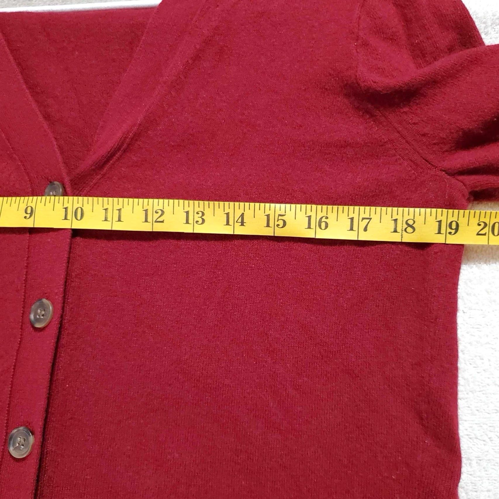 J.Crew J.CREW Cardigan Wool Blend Long Sleeve Button Up Red M Womens Shirt Size M / US 6-8 / IT 42-44 - 3 Thumbnail