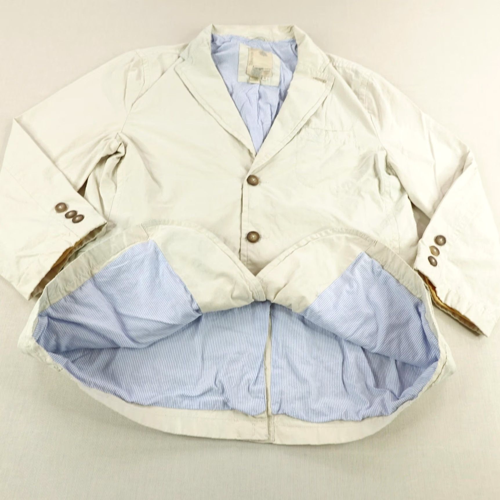 The Territory Ahead Territory Ahead Jacket Mens Medium Beige Tan Blazer Sport Coat Lined 3 Button ^ Size 40R - 6 Thumbnail