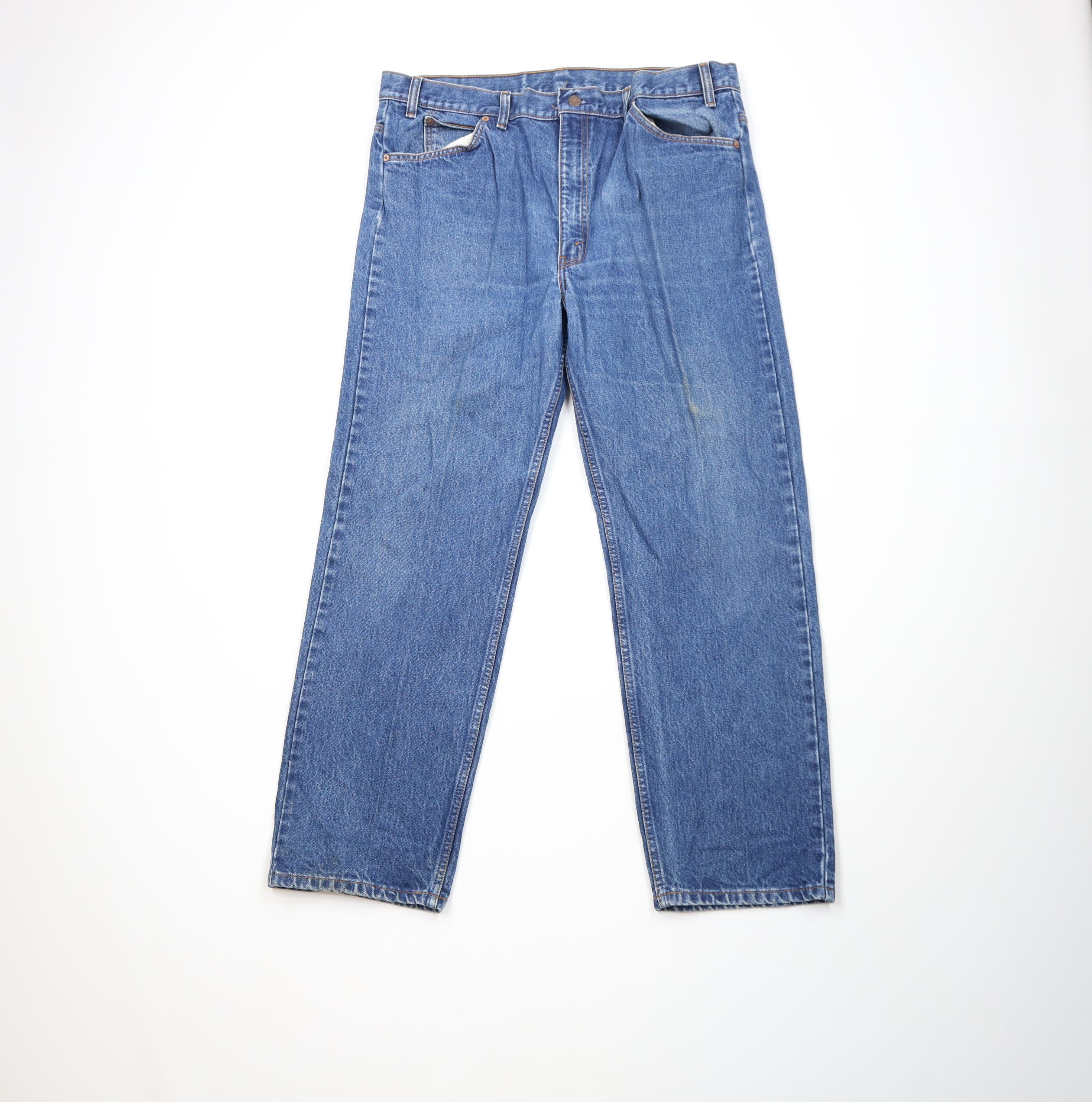 Levi's Vintage 90s Levis 505 Orange Tab Regular Straight Leg Jeans Size US 40 / EU 56 - 1 Thumbnail