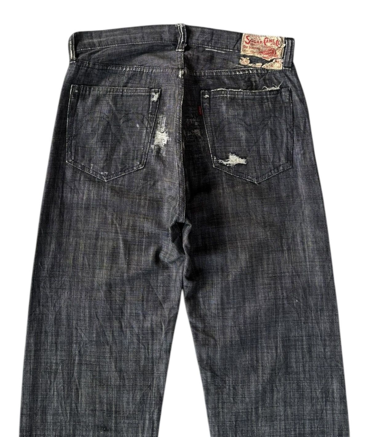 Sugar Cane 🔥VINTAGE SUGAR CANE TOYO ENTERPRISE Distressed Denim Jeans Size US 32 / EU 48 - 9 Thumbnail
