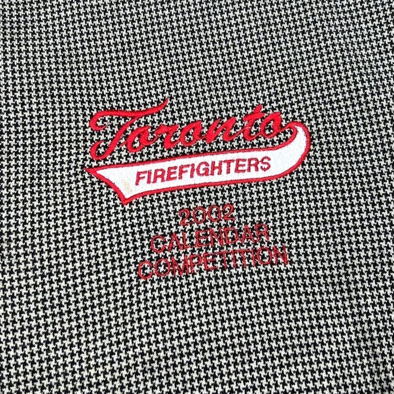 Vintage Vintage Triumph Toronto Firefighters “2002 Calendar Competition” Polo Shirt M XL Grey/Black Embroidered Chest Mens Shirt 2002 Calendar Size US M / EU 48-50 / 2 - 4 Thumbnail