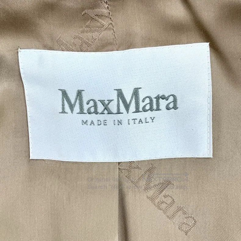 Max Mara Max Mara Beige Teddy Alpaca Hair Lapel Double Breasted Lon Size S / US 4 / IT 40 - 5 Thumbnail