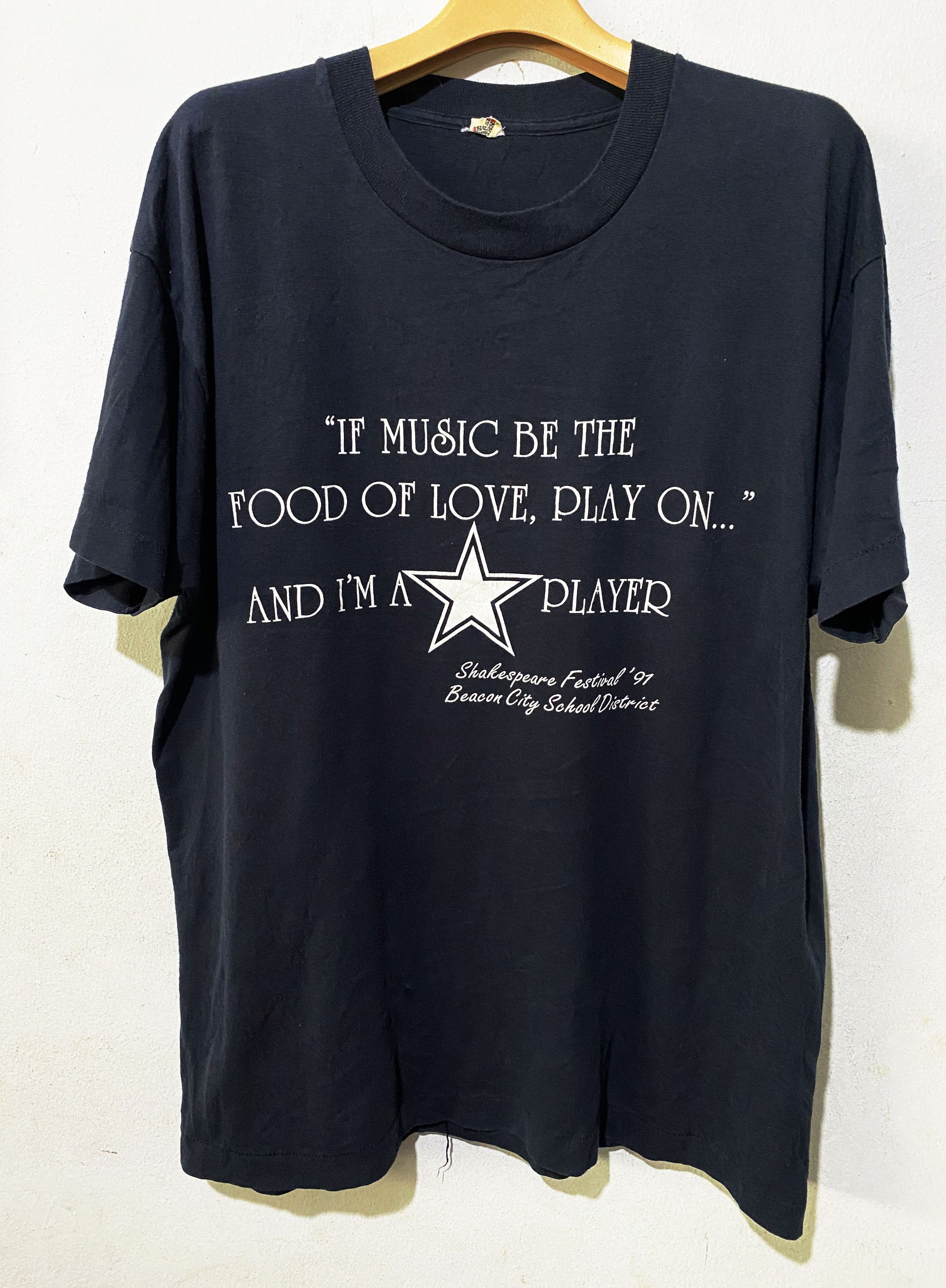 Band Tees × Vintage Vintage 1991 Shakespeare Festival Shirt Size US XL / EU 56 / 4 - 1 Thumbnail