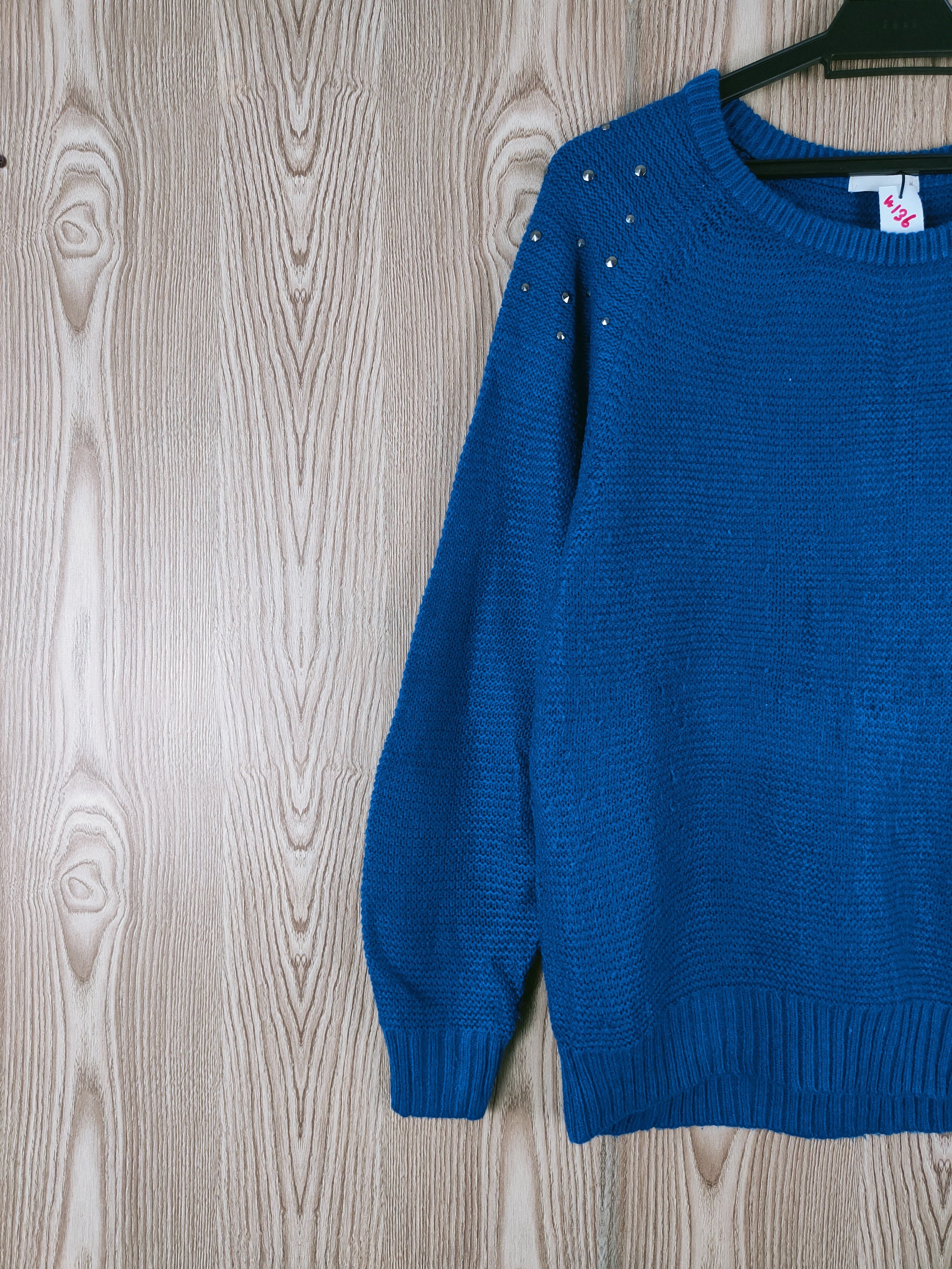 Japanese Brand Japanese Brand Blue Knitwear Sweatshirts #W136 Size M / US 6-8 / IT 42-44 - 3 Thumbnail