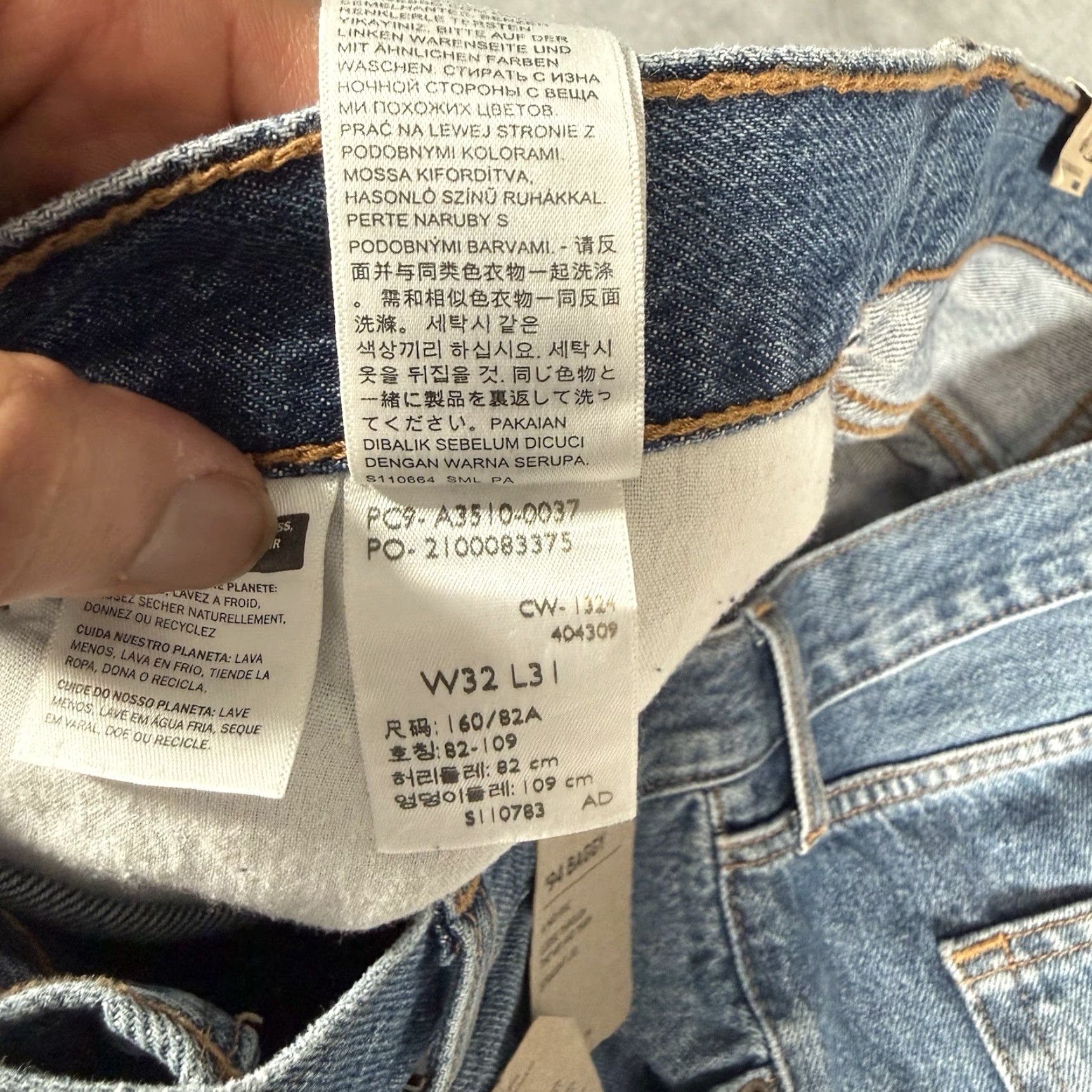 Levi's VINTAGE Levis 94 Baggy Denim Jeans Womens 32x31 Straight Leg Loose Fit NEW Size 24" / US 00 / IT 34 - 5 Thumbnail