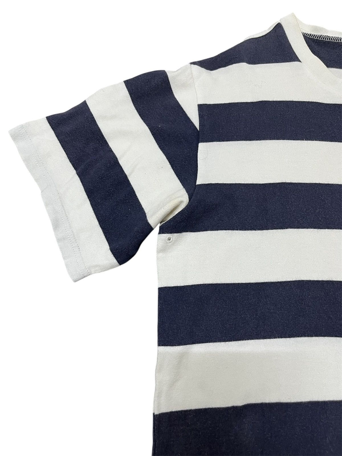 Number (N)ine Number (N)ine AW03 Striped Short Sleeve T-shirt Size US L / EU 52-54 / 3 - 3 Thumbnail