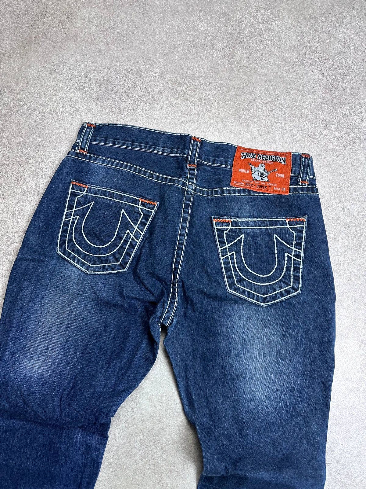 True Religion Vintage True Religion Baggy Ricky Super T Baggy Jeans 34 Size US 34 / EU 50 - 3 Thumbnail