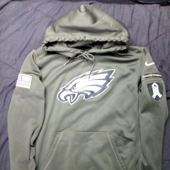 NFL × Nike Nike Philadelphia Eagles Salute To Service Hoodie Sweatshirt Size US M / EU 48-50 / 2 - 2 Thumbnail