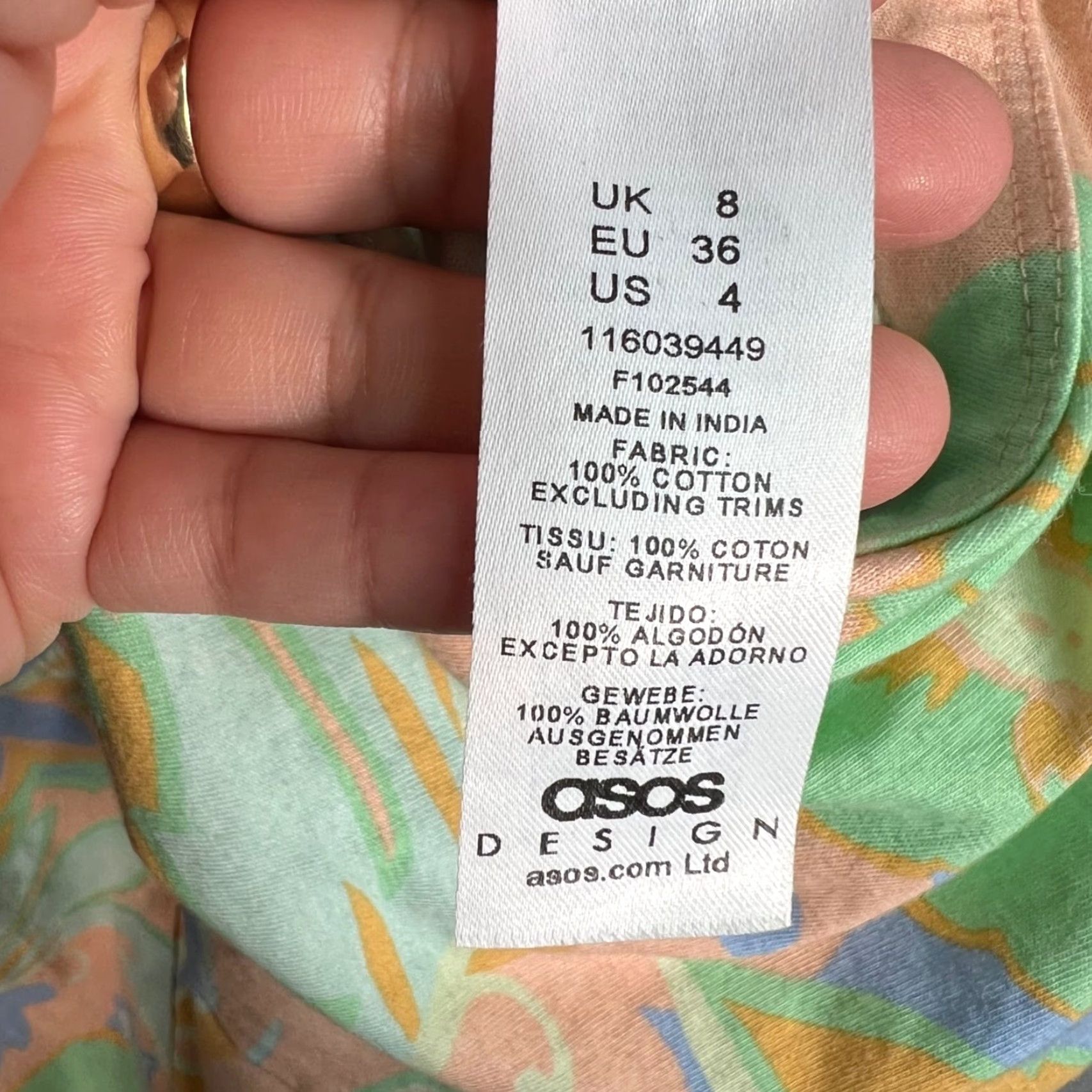 Asos ASOS Design Womens Floral Romper 100% Cotton Multicolor 4 Adult Size Floral One-Piece Summer 90s? (No, avoid 90s) Womens Size 27" / US 4 / IT 40 - 4 Thumbnail