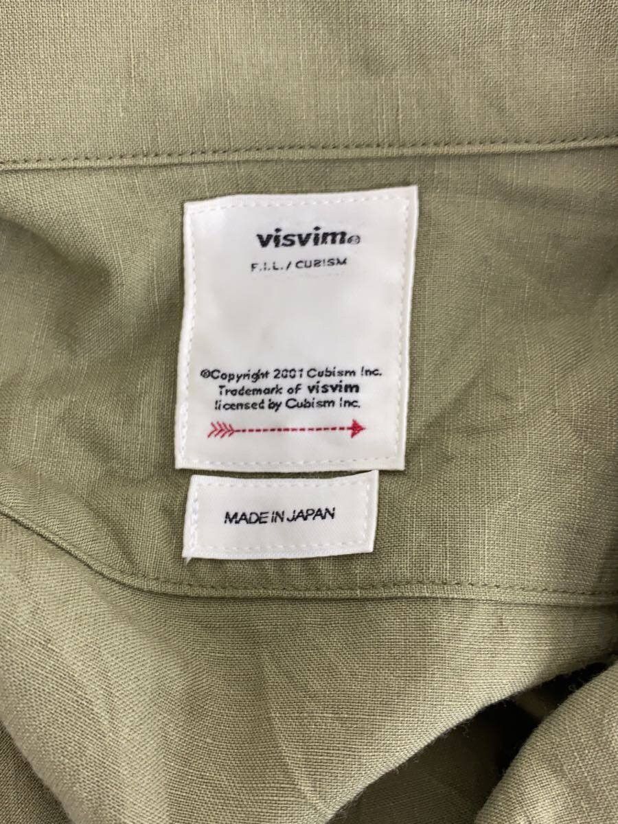 Visvim Green Linen Boomer Shirt Size US L / EU 52-54 / 3 - 3 Thumbnail