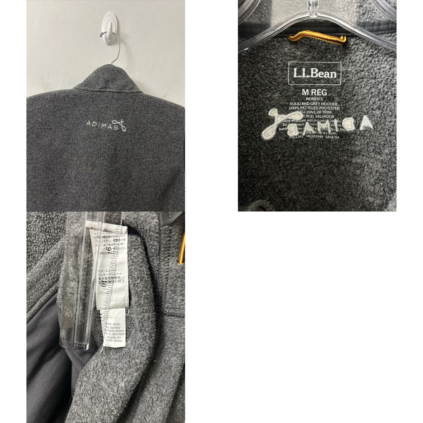Vintage LL Bean Mountain Classic Fleece Vest Womens Medium Gray Full Zip Jacket 505383 Size M / US 6-8 / IT 42-44 - 8 Thumbnail