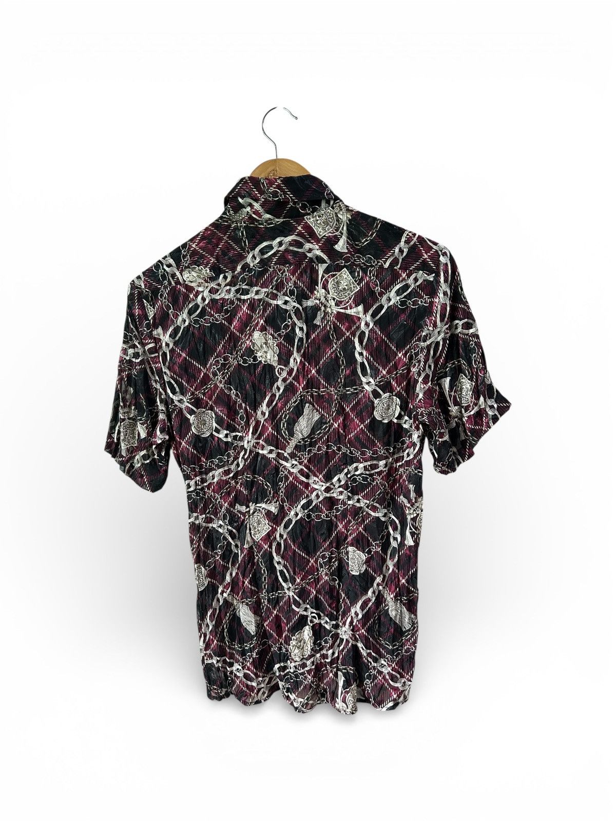 Tornado Mart Archive Baroque Chain Print Crinkle Shirt Size US L / EU 52-54 / 3 - 18 Thumbnail