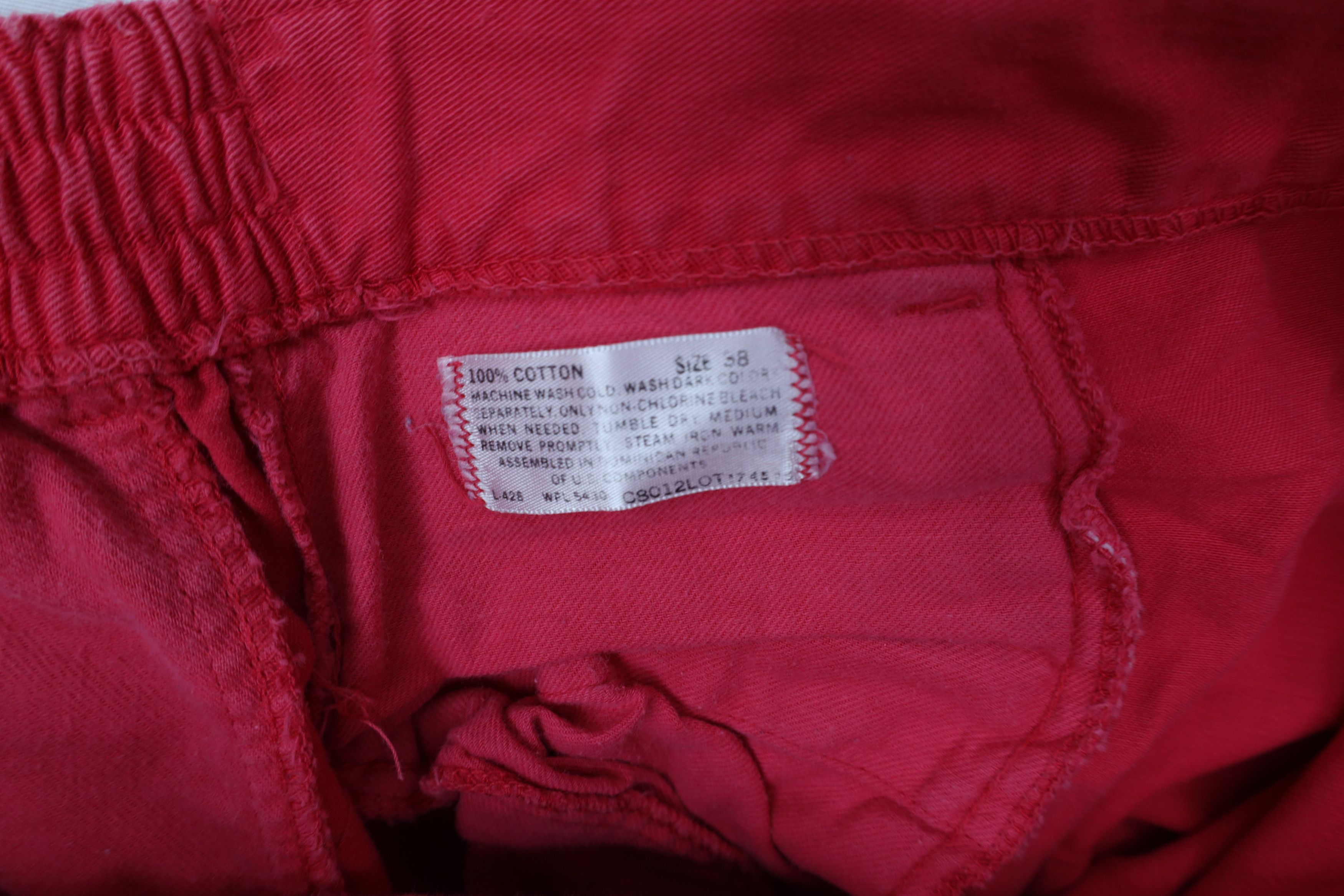 Vintage Vintage 90s Streetwear Above Knee Chino Shorts Pink Cotton Size US 38 / EU 54 - 6 Thumbnail