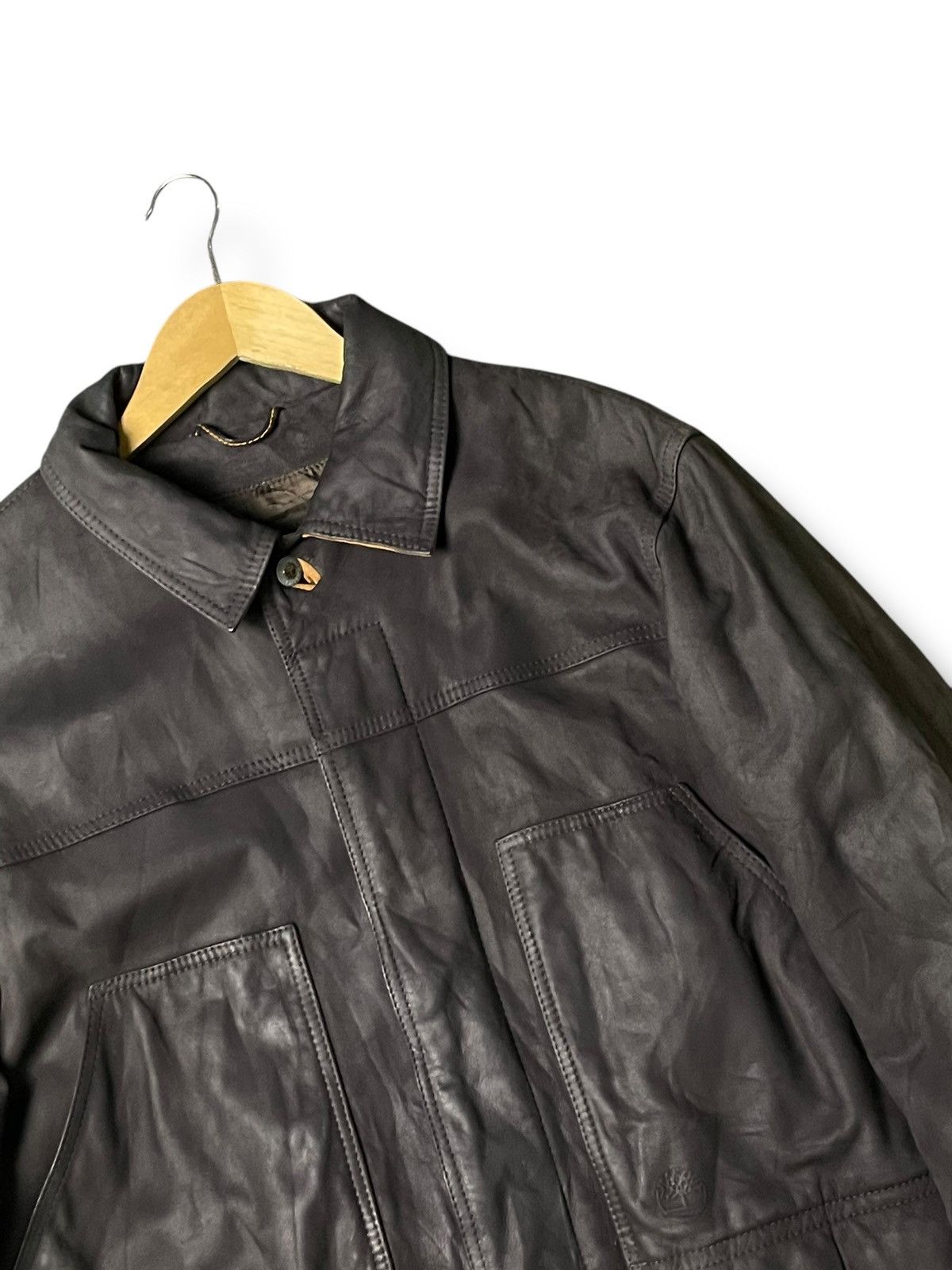 Timberland × Vintage VINTAGE TIMBERLAND LEATHER SUEDE JACKET (87) Size US M / EU 48-50 / 2 - 2 Thumbnail