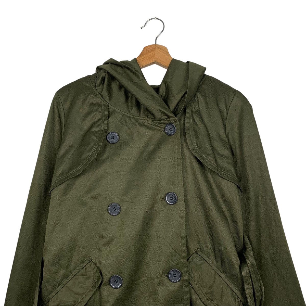 Japanese Brand Pool Studio Alivier Double Breasted Trenchcoat Size M / US 6-8 / IT 42-44 - 2 Thumbnail