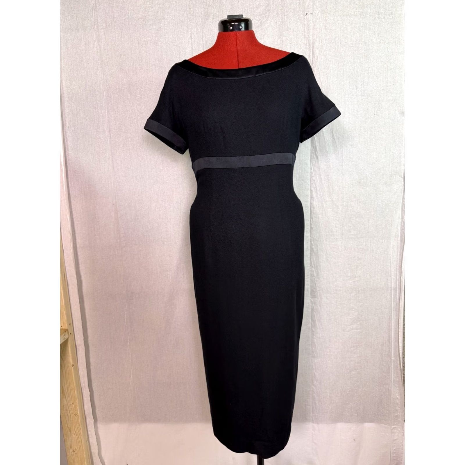 Liz Claiborne Liz Claiborne Dress Womens Black Size 12 Petite Vintage 90s Maxi Zip Up D229 Size XL / US 12-14 / IT 48-50 - 2 Thumbnail