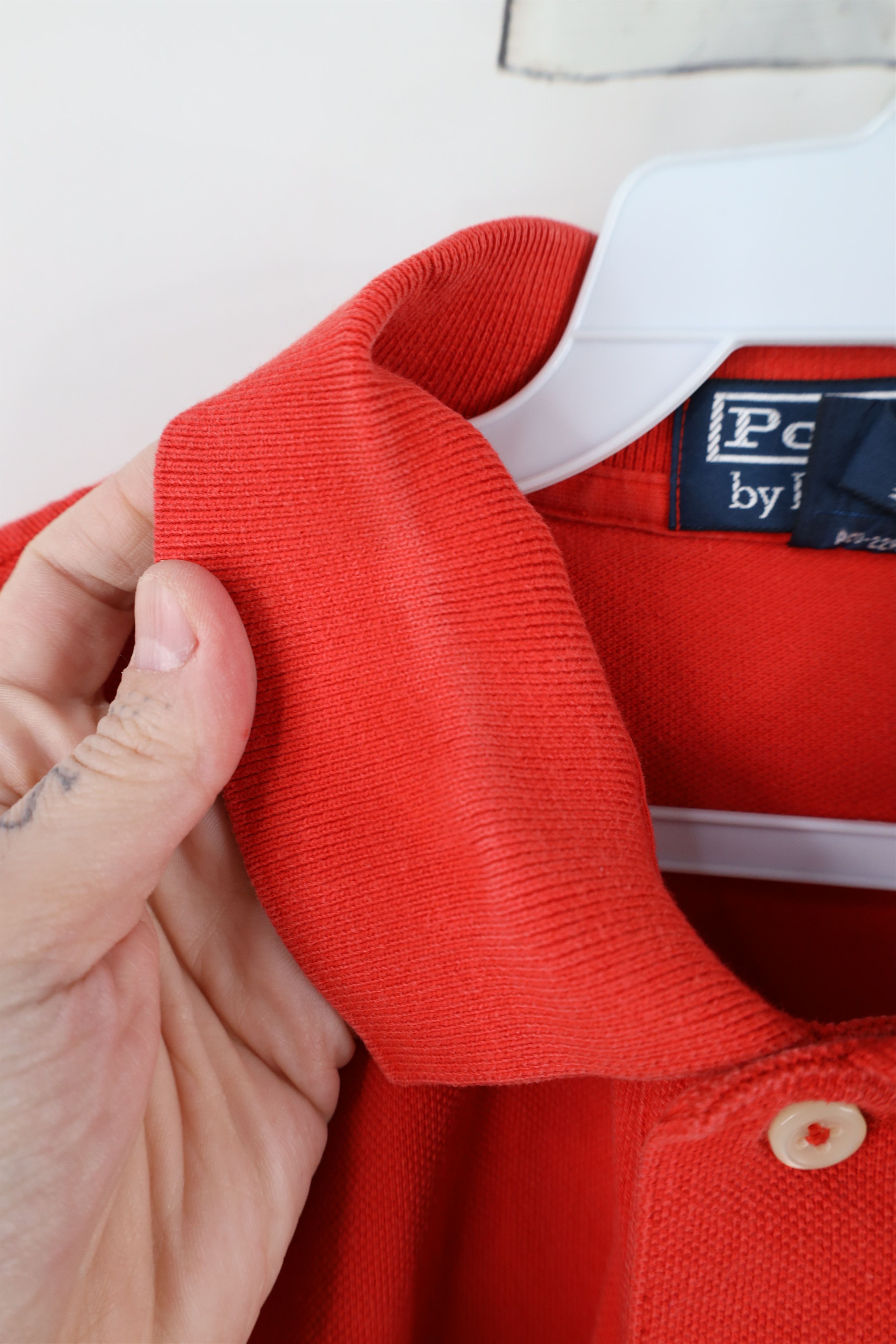 Ralph Lauren × Vintage Vintage 90s Ralph Lauren Collared Golf Polo Shirt Red USA Size US M / EU 48-50 / 2 - 10 Thumbnail
