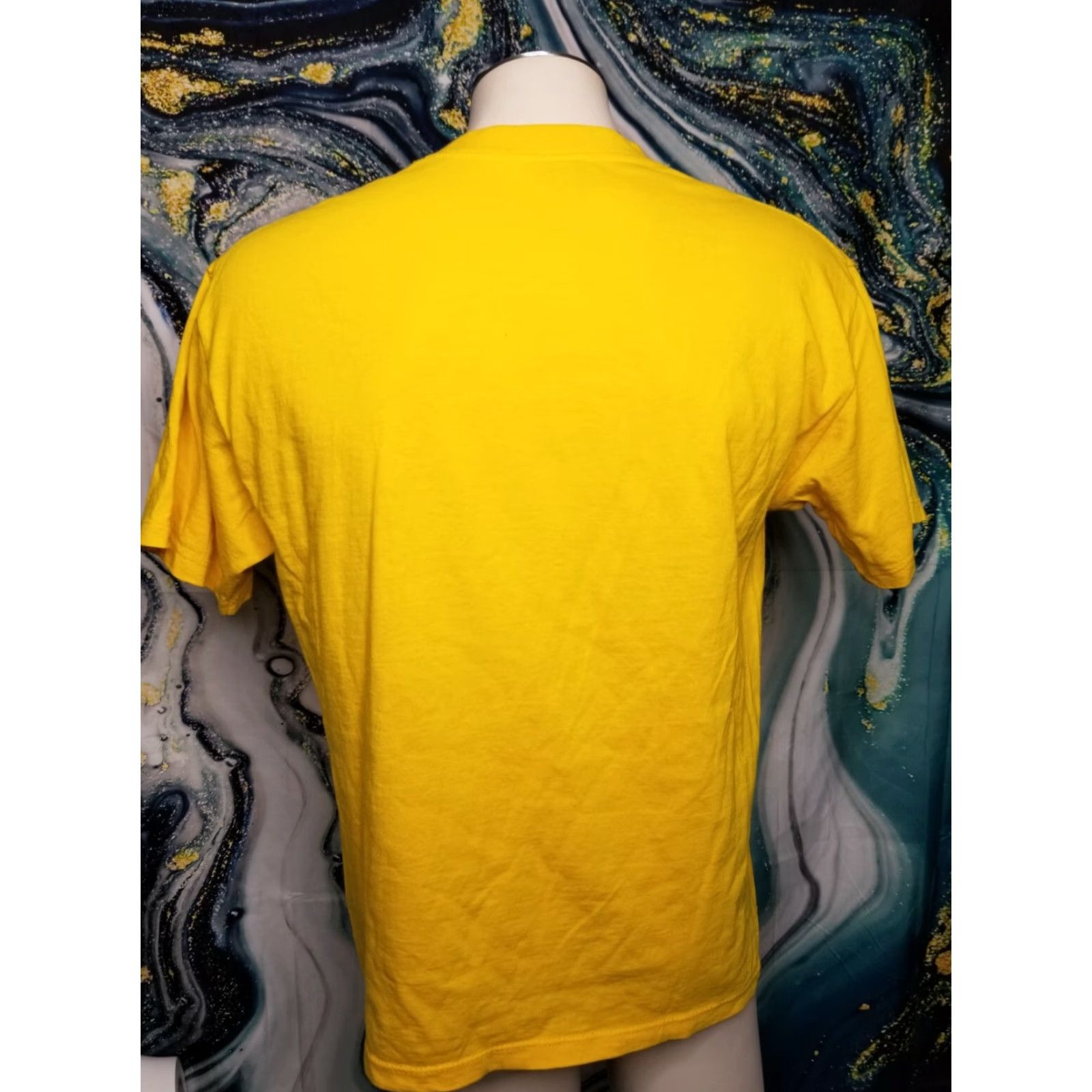 Vintage King Retro T Shirt - Mexican Travel Aztec Calender Yellow - Mens Large Adult Short Sleeve Crew Neck Graphic Tee 100% Cotton Men Mens Size US L / EU 52-54 / 3 - 2 Thumbnail