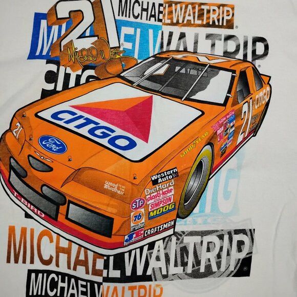 Other Vintage 90s Michael Waltrip Citgo Racing T-Shirt Size US XL / EU 56 / 4 - 1 Thumbnail