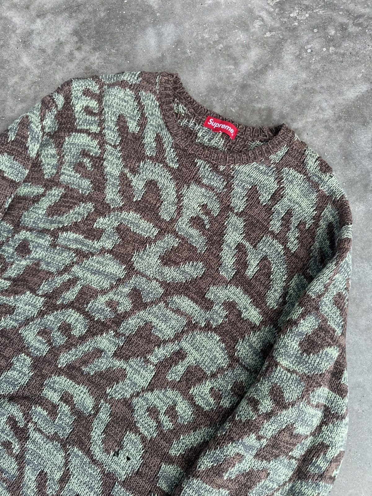 Supreme Supreme sweater knit hype streetwear grail logo skateboard Size US XL / EU 56 / 4 - 2 Thumbnail