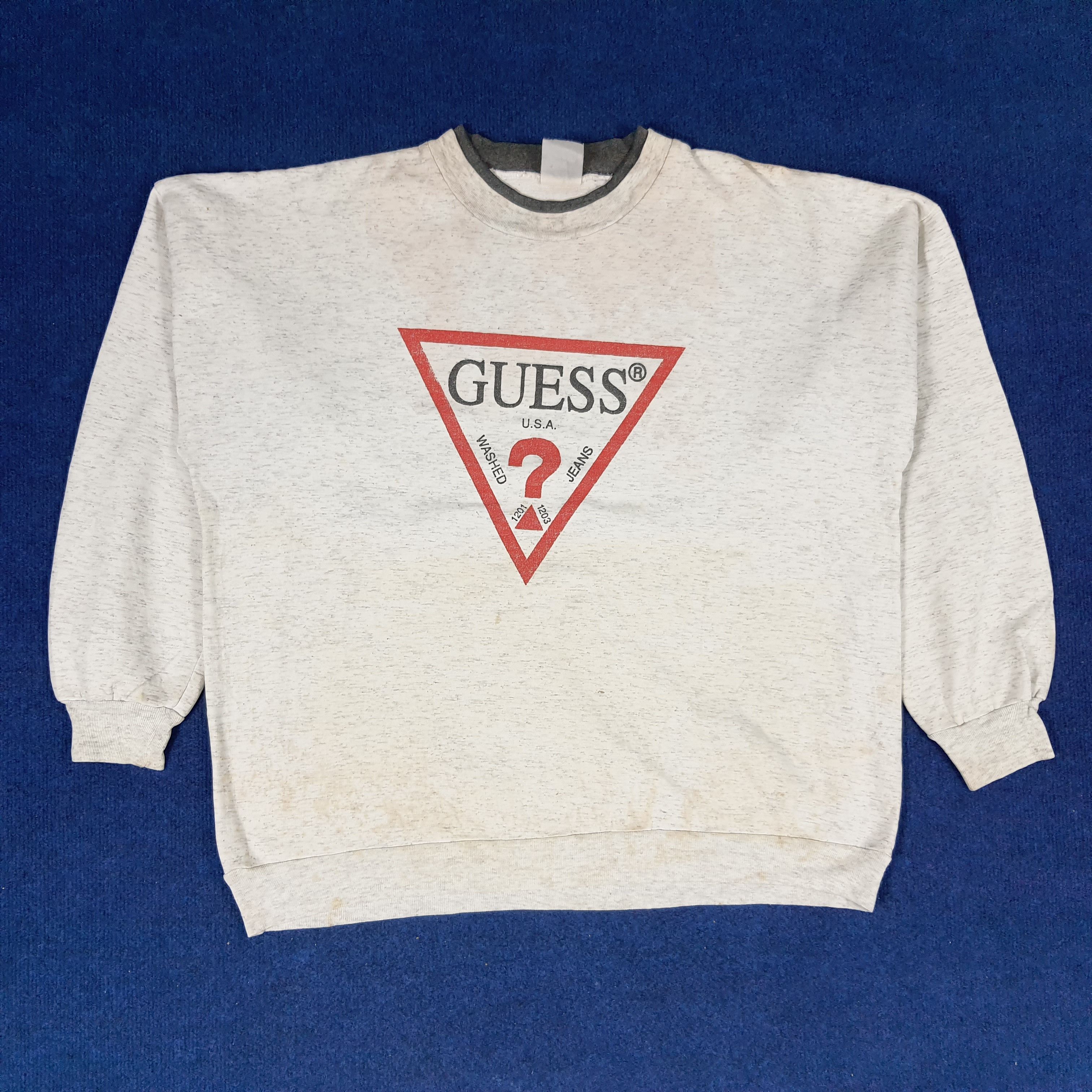 Guess × Vintage Vintage GUESS USA Sweatshirts Size US XL / EU 56 / 4 - 1 Thumbnail