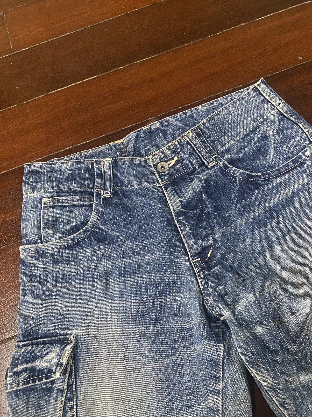Johnbull Rare John Bull Kojima Tactical Cargo Multipocket Denim Pants Size US 32 / EU 48 - 6 Thumbnail