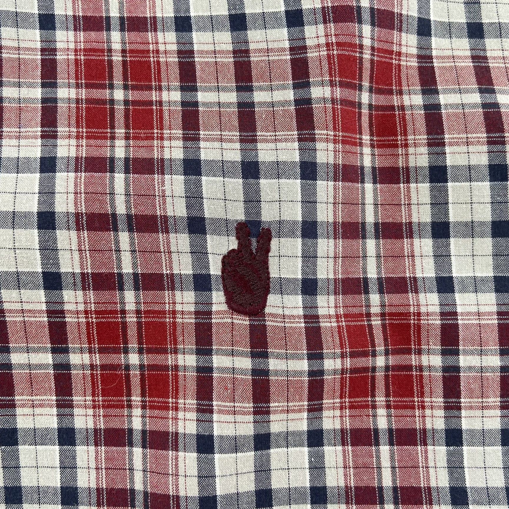 John Varvatos John Varvatos USA Men's Button Up Long Sleeve Plaid Cotton Shirt Size Large Red Size US L / EU 52-54 / 3 - 4 Thumbnail