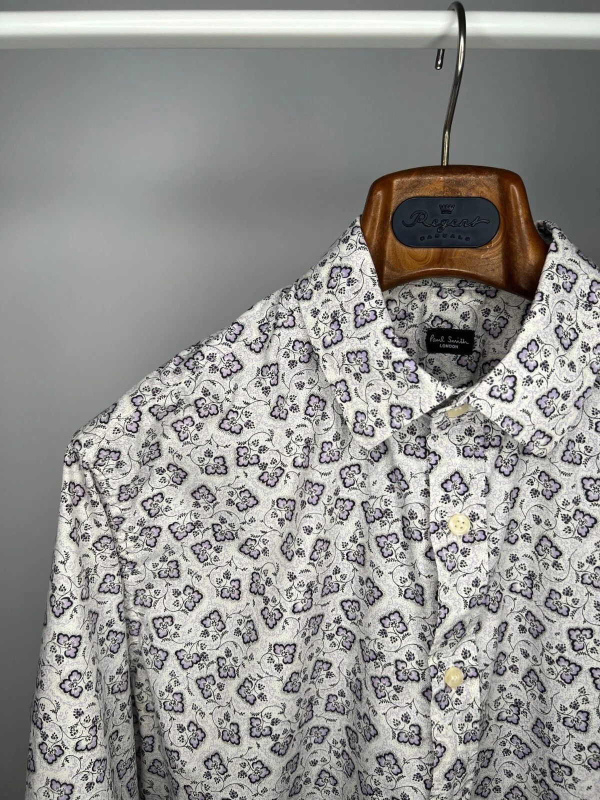 Paul Smith Paul Smith London Men Floral Pattern Long Sleeve Shirt Size US M / EU 48-50 / 2 - 2 Thumbnail