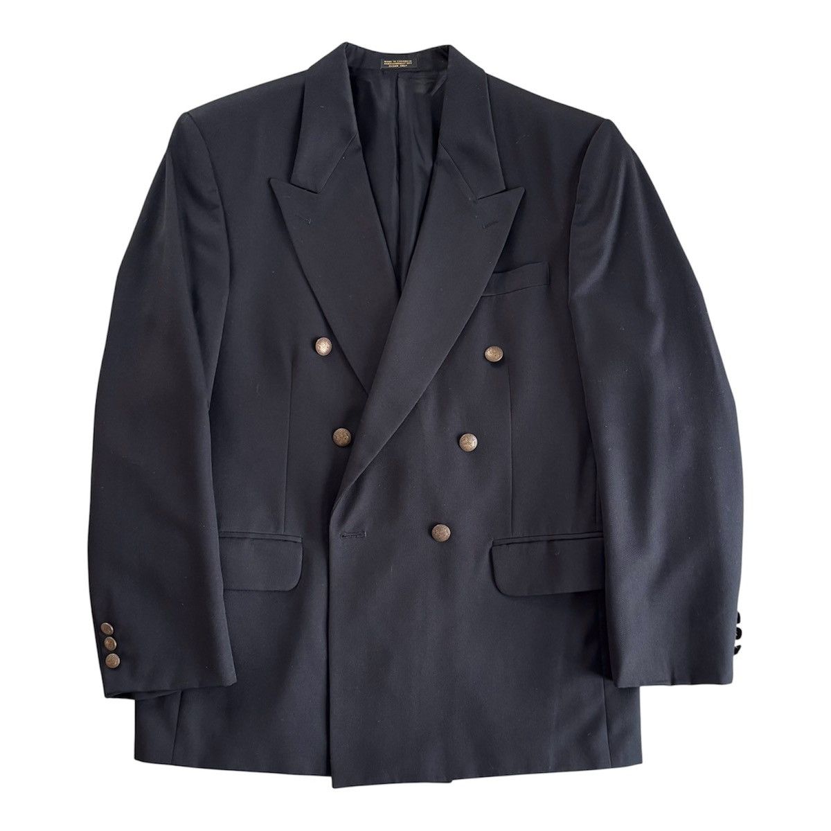 Oscar De La Renta Oscar De La Renta Double Breasted Blazer Black Size 40R - 1 Thumbnail
