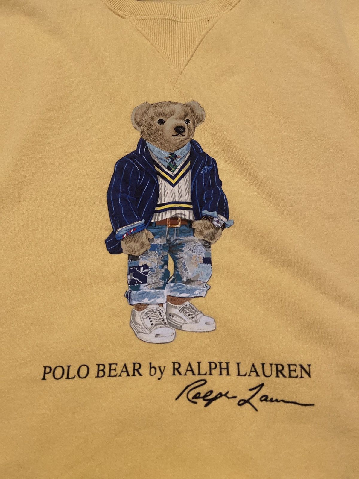 Polo Ralph Lauren Polo Ralph Lauren Polo Bear Crewneck Size US L / EU 52-54 / 3 - 3 Thumbnail